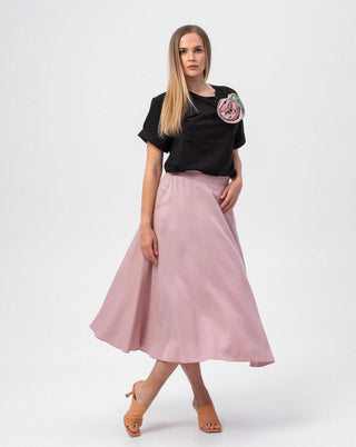 Blush Pink Blossom Skirt - MONOD