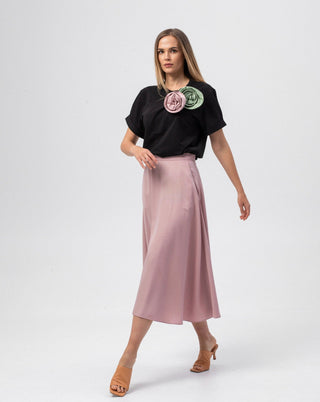 Blush Pink Blossom Skirt - MONOD