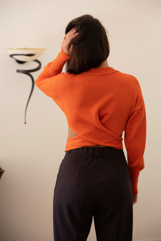 Corallo Carota merino wool sweater - MONOD