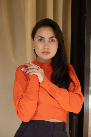 Corallo Carota merino wool sweater - MONOD