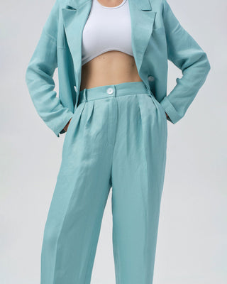 Crystal Lagoon Lux Palazzo Pants - MONOD