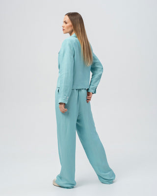 Crystal Lagoon Lux Palazzo Pants - MONOD