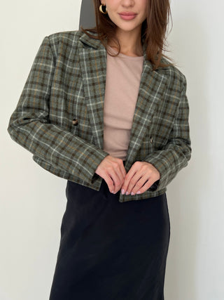 Khaki Couture cropped jacket
