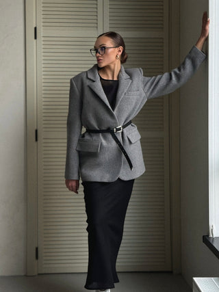 Cityscape Grey elegant jacket