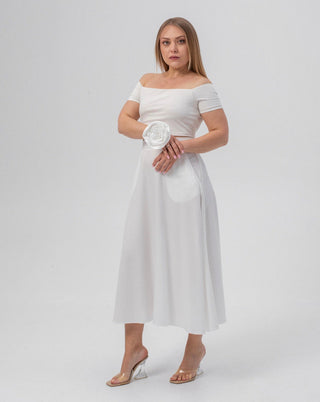 Ivory Rose Elegance Skirt - MONOD