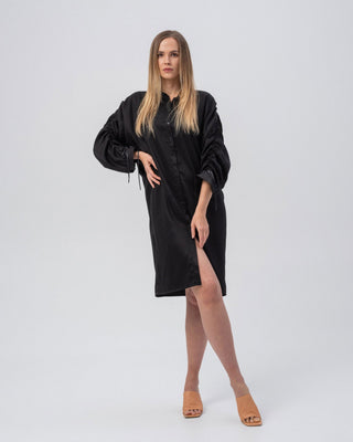 Midnight Noir Shirt-Dress - MONOD