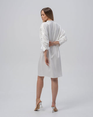 Pure White Milk Shirt-Dress - MONOD