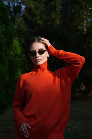 Terracotta Bliss Merino Sweater