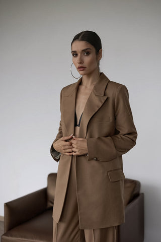 Camel Suit with trousers